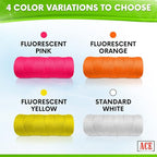 Yellow Mason Line String Line - 144 Roll Pack - #18 Braided Nylon String - 250 Ft Length Per Roll - Nylon Twine for Gardening Or Masonry Tools - Perfect Construction String for A String Level