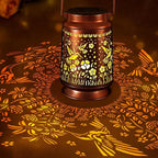 Solar Lanterns Outdoor Waterproof Gifts for Women Grandma Gifts for Mom Hummingbird Garden Decor Solar Hanging Lantern Metal for Patio Yard Festival Pathway Landscape