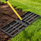 Joyhalo Lawn Leveling Rake, 30 Inch Yard Lawn Leveling for Soil with 78" Adjustable Steel Handle, Heavy Duty Effort Saving Landscape Lawn Leveler for Yard Garden Golf Course Soil Sand Dirt Grass