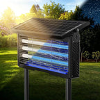 𝟐𝟎𝟐𝟔 𝐔𝐩𝐠𝐫𝐚𝐝𝐞𝐝 Solar Bug Zapper Outdoor, Mosquito Zapper Waterproof Electric Fly Zapper Rechargeable Mosquito Killer, Cordless Fly Insect Trap for Yard, Patio, Home, Garden, Camping