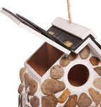 MIXUMON Bird Houses for Outside, Outdoor Bird House for Bird Families Bluebird Sparrow Finch Cardinals Hanging Birdhouse for Garden.