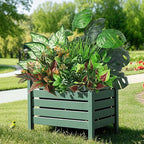 Waipfaru Artificial Plants Outdoor UV Resistant, Realistic Fake Plants Artificial Greenery, Large Bunches Faux Plants for Indoor Outdoor Porch Patio Garden Spring Summer Home Decor (Large 10pcs)