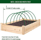 MAXPACE Greenhouse Hoops for DIY 2.8ft or Wider Grow Tunnel, Rust-Free Fiberglass Support Hoops Frame for Garden Fabric, DIY Plant Support Garden Stakes, Gardening Supplies, 50pcs