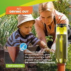 BioGreen Plant Self-Watering Stakes Hydro Wine | Irrigation Ø 19.6 inches | Clay Spikes for Wine-/PET-Bottles up to 3.1 Cups | Terracotta | 4 Pcs