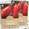 Organic San Marzano Tomato Seeds – Two Seed Packets! – Over 102 Open Pollinated Heirloom Non-GMO Seeds – Sweet Yards Seed Co.