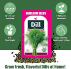 Dill Seed Pods for All Hydroponics Growing Systems, 12 Pods Herb Kit with 400+ Seeds of Dill, Grow Your Own Herb Garden at Home