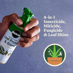 Miracle-Gro Plant Care Leaf Protect and Shine, 4-in-1 Insecticide, Miticide, Fungicide and Leaf Shine Spray for Indoor Plants, 8 fl. oz., 2-Pack