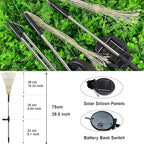 FOOING 8 Pack Solar Garden Lights Solar Firework Lights Waterproof, 200 LED String Light 2 Modes Twinkling Fairy Nightlight for Garden, Wedding, Party, Patio, Yard, Landscape Decoration, (Warm White)