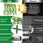 Cucumber Trellis for Raised Bed 32" L x 48" H, U-Shape Garden Trellis for Climbing Plants Outdoor, Metal Arch Trellis for Vegetables, Plant Support for Tomato Pea Zucchini Grape Flowers