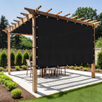 Shade&Beyond Customized Size 9' X 13' Shade Cloth with Grommets, 90% UV Protection UV Protection Mesh Tarp Sun Screens for Patio GN01, Black