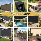 Shade&Beyond Customized Size 6' X 24' Shade Cloth with Grommets, 90% UV Protection UV Protection Mesh Tarp Sun Screens for Patio GN01, Mocha
