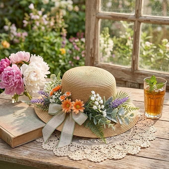 FOIMAS 36Pcs Mini Fake Green Leaves, Artificial Faux Plants Leaves Flowers for DIY Craft Small Bouquets Bridal Baby Shower Envelope Cakes Gifts Home Party Wedding Anniversary Decoration
