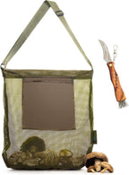 Foraging Bag - Mushroom Foraging Kit with Bag and Knife, Great for Mushroom Decor Lovers