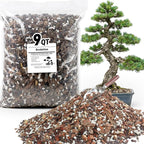 Avalution Bonsai Soil 9QT,Organic Bonsai Soil Mix Perlite,Lava Rock,Pine Bark,Clay Pebbles for Indoor Plants,Premium Fast Draining Pre Mixed Potting Soil for Bonsai Trees Repotting