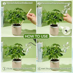 11 oz Up Large Plant Watering Globes, Self Watering Planter Insert, Glass Plant Watering Devices, Mushroom Self Watering Globes, Automatic Watering Bulbs for Indoor Outdoor Plants (Large 2-Pack)