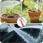 44" Sprayer Wand Replacement Kit, Stainless Steel Watering Lance with 1/4", 3/8", 1/2" Quick Connectors, Brass Barbs & Hose Clamps Adjustable Nozzle Universal Garden Pressure Pump Spray Accessories