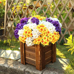6 Bundles Artificial Geranium Flowers for Outdoors Spring Decor Geraniums Silk Flowers UV Resistant Lifelike Faux Flowers for Outdoor Garden Patio Porch Balcony Home Decor(Purple 2,White 2,Yellow2)