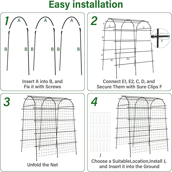 Garden Arch Trellis for Climbing Plants, Adjustable Tunnel Trellis 7.4FT Tall & 5.7 FT Depth, Metal Plant Support Garden Trellis Arch for Outdoor Climbing Vine,Vegetable, Fruit, Flower