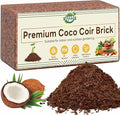 Halatool Organic Coco Coir Brick, 1 Pack Compressed Coco Coir for Plants, Coconut Fiber Substrate with Low EC & pH Balance, High Expansion Coco Peat Seed Starter Soil for Planting Gardening