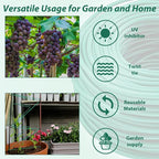 YDSL 100 Feet Soft Tie for Plants, 3 Pack Green Twist Garden Ties Gardening Supplies for Supporting Climbing Plants, Tomatoes, Vegetables, (Diameter - 2.5MM)