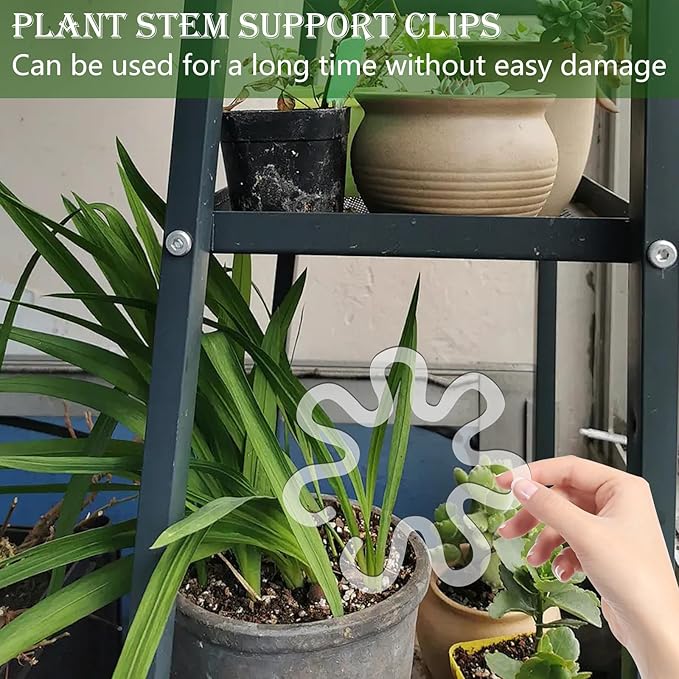 4Pcs Flower Shape Plant Stem Support, Plant Life Support Supplies Securing House Plant Accessories, Vertical Support for Plants Stem Supports Suitable for Indoor and Outdoor Various Types of Plants