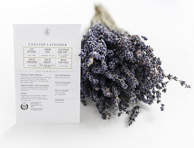Sereniseed Certified Organic Herb Seeds (35-Pack) – Non GMO, Heirloom – Seed Starting Video – Basil, Cilantro, Oregano, Thyme, Parsley, Lavender, Chives, Sage, Dill Seeds for Indoor & Outdoor Planting