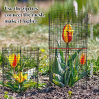 30 PCS Round Plant Protector from Animals, 12 Pack 12'' x 12'' Metal Plant Cages，30Pcs Metal Mesh to Keep Animals Out, Garden Protection Bunny Barricades, Wire Plant Protectors for Rabbit Chicken Duck