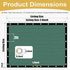 Shade&Beyond 90% Sun Shade Cloth with Grommets, 10' X 10' Pergola Shade Cover Canopy, Mesh Tarp Sun Screens for Patio, Outdoor, Garden, Backyard, Green