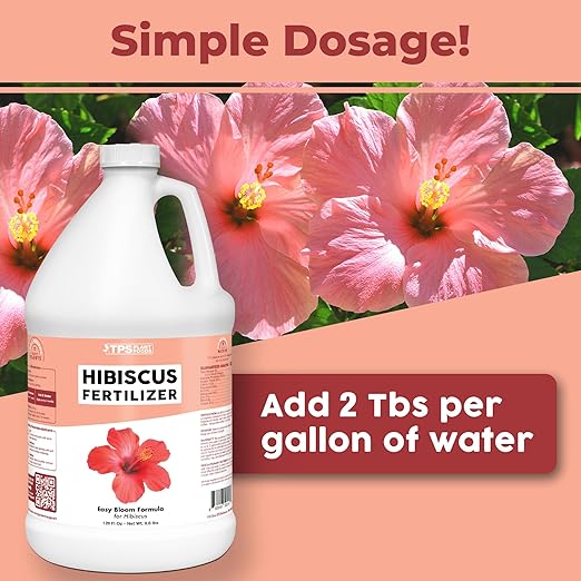 Hibiscus Fertilizer – Liquid Plant Food for More Blooms, Vibrant Color & Healthy Tropical Growth, 1 Gallon