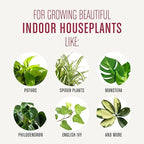 Miracle-Gro Houseplant Potting Mix - Fertilized Indoor Plant Soil for Containers, Designed to be Less Prone to Gnats, 4 qt.