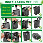 2026 Latest Upgraded Aquarium Plant Holder Adjustable Height with Extendable Hook and Suction Cup for Fish Tank Aquaponic Plant Cultivation and Aquascape Accessories Decorations (4 Pack)