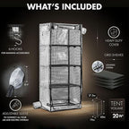 Mushroom Grow Tent, Martha Tent for Mushroom Growing kit, Small Greenhouse for Indoor, Mini Greenhouse Indoor, Mushroom Fruiting Chamber, Grow House that fit monotub, Grow Cabinet