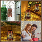 Solar Lanterns Outdoor Waterproof Gifts for Women Grandma Gifts for Mom Hummingbird Garden Decor Solar Hanging Lantern Metal for Patio Yard Festival Pathway Landscape