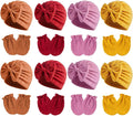 Newborn Baby Girl Hats Mittens Set Cotton Hospital Bow Hat Beanies Caps Gloves for New Born Girls 0-6 Months