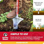 GARDEN WEASEL Bulb Planter - Long Handle | Annuals, Ground Cover, Vegetables, Spring and Fall Bulbs | Sod Cutter, Remover, and Plugger, Grass Planter, Bulb Planting Tool | 91350