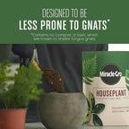 Miracle-Gro Houseplant Potting Mix - Fertilized Indoor Plant Soil for Containers, Designed to be Less Prone to Gnats, 4 qt. (3-Pack)