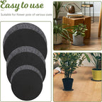 Felt Plant Coaster Mat, 6 Pcs Round Plant Saucers for Indoors Reversible Absorbent Waterproof Fabric Flower Pot Saucers for Gardening Outdoor Pots, DIY Craft Supplies(4”, 6”, 8”)