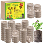 Legigo 100 Pcs 40mm Seed Starter Peat Pellets Pods for Seedlings- Compressed Seed Starting Pellets Seed Starter Pods Plugs Soil Peat Pods for Starting Seeds, Garden Planting Herb Flower Vegetables