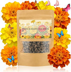 LUOJIBIE French Marigold Seeds for Planting Outdoors, Giant Marigold Flowers Seeds Bulk for 2026, Over 8,500+ Seeds Prolific Blooms, Ideal for Vibrant Pollinator Gardens