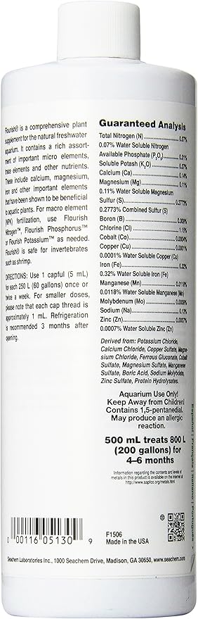 Seachem Flourish Freshwater Plant Supplement 500 ml