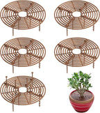 5 Pcs Plant Pot Grid, 7.48" Cuttable Plant Pot Soil Covers Protectors with 40 Stakes, Keep Cats Out of Indoor Potted Plants (5Pcs 7.48")
