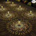 6 Pack Solar Lights Outdoor Garden Decorative Mandala Solar Garden Lights with Warm Light Waterproof Solar Pathway Landscape Lights for Path Backyard Walkway Yard Decor, Gardening Gifts for Women