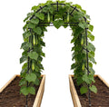 Garden Arch Trellis for Climbing Plants, Adjustable Tunnel Trellis 7.4FT Tall & 2.8 FT Depth, Metal Plant Support Garden Trellis Arch for Outdoor Climbing Vine,Vegetable, Fruit, Flower