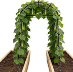 Garden Arch Trellis for Climbing Plants, Adjustable Tunnel Trellis 7.4FT Tall & 2.8 FT Depth, Metal Plant Support Garden Trellis Arch for Outdoor Climbing Vine,Vegetable, Fruit, Flower