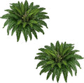 38In Artificial Boston Ferns Bush, Set of 2 Large Faux Ferns Plants, 47 Branches Fake Ferns for Home Living Room Decor, Indoor and Outdoor