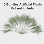 HyeFlora Artificial 10PCS Greenery Plants Stems Fake Rosemary Bush Faux Grass Sprigs Branches Real Touch DIY Sage Stem for Festival Home Kitchen Garden Party Farmhouse Office Decor
