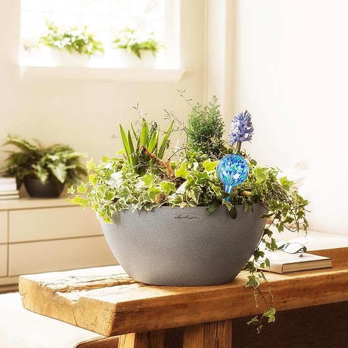 Plant Watering Globes Set of 4 - Large Self Watering Globes for Indoor & Outdoor Plants - Multicolored, Automatic, Glass Watering Bulbs for Daily Use, Plant Watering Devices
