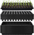 Vesici 32 Pack Seed Starter Trays, 72 Cell Seedling Trays with 1020 Flat Tray, Deep Plug Nursery Plant Pots for Germination, Water Collection, Indoor Outdoor Seed Starting & Transplanting