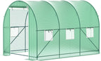 Greenhouses for Outdoors Heavy Duty 10x7x7 FT Portable Greenhouse with Watering System,6 Ventilated Screen Windows & Rolling Zipper Door & Reinforced Steel Frame High Tunnel Greenhouse