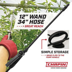 Chapin 20005 Pump Sprayer, 2‑Gallon, Lawn & Garden, Translucent Poly Tank, Funnel‑Top, SureSpray Anti‑Clog Filter, Adjustable Cone Nozzle & 34" Hose for Fertilizer, Weed & Pest Application